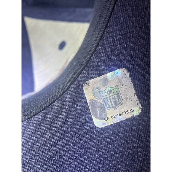 Vintage Reebok NFL Tennessee Titans Fitted Hat Cap 7 1/4 Navy Blue Team Apparel - Picture 5 of 5